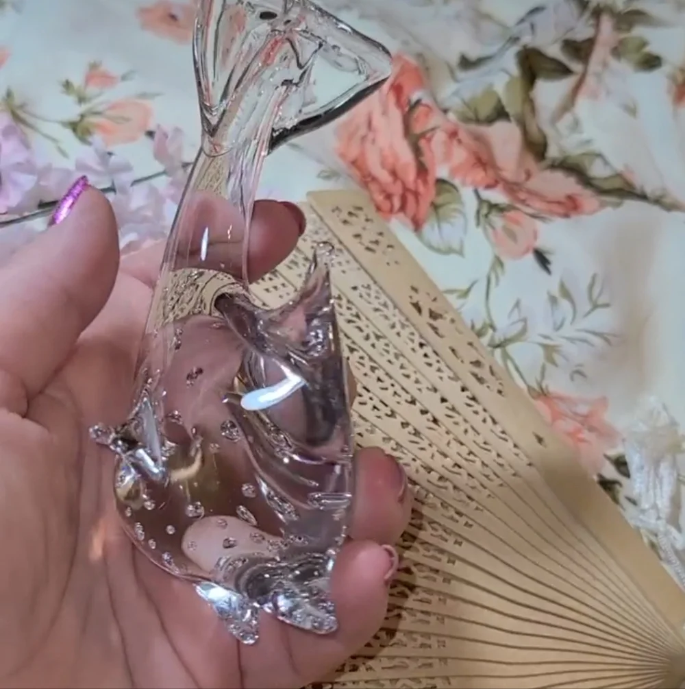 Elegant Glass Fish Figurine Dolphin Collectible